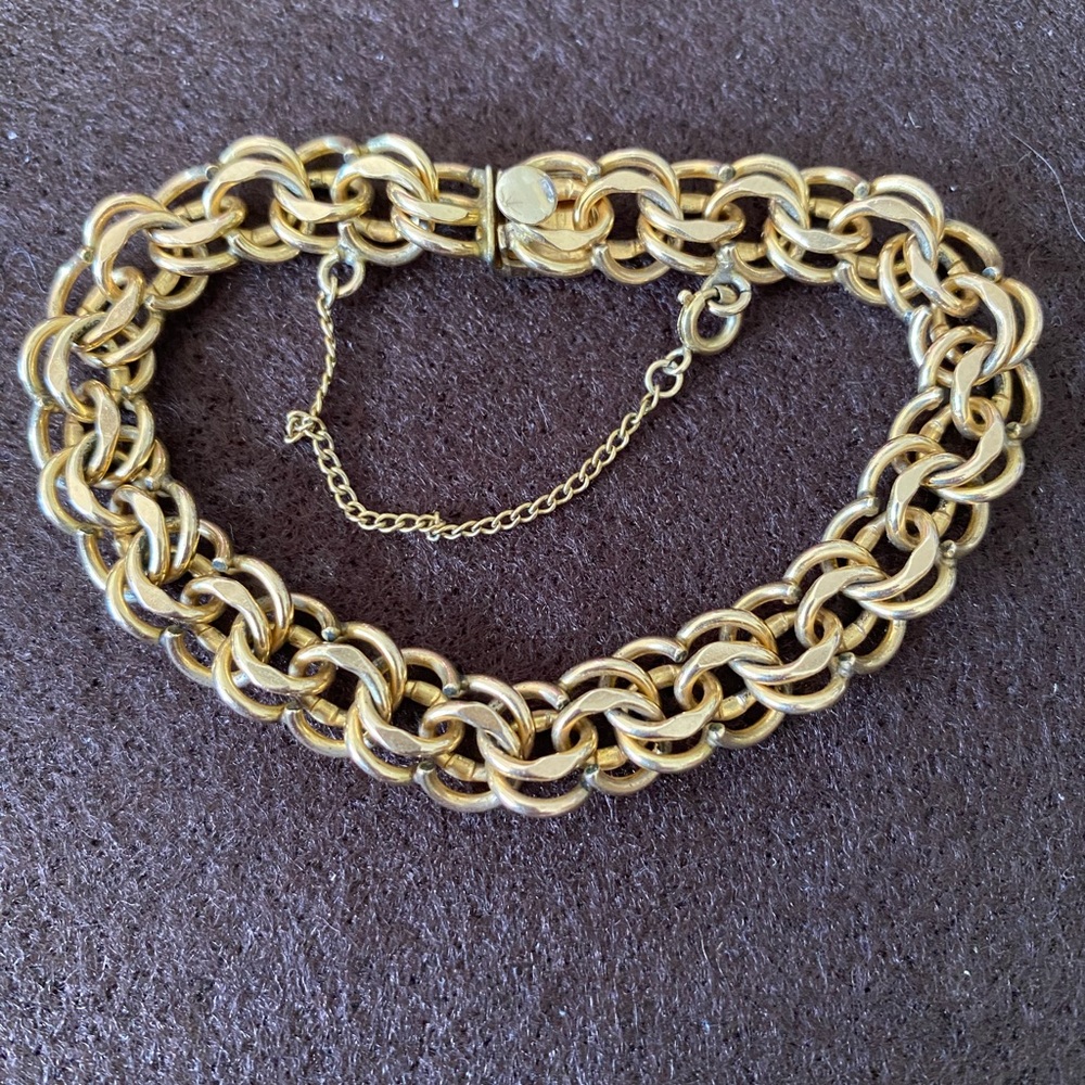 Elegant Jacoby Bender 12k GF  Chain Bracelet